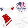 Kids Independence Day Graphic T Shirt Short Sleeve Casual Tee USA Patriotic Print Crew Neck Top for Boys Girls