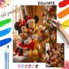 Christmas Mickey Minnie Oil Painting Kit Home Bedroom Wall Decor Handmade Gift Art Crafts Supplies Festive Season Decor 129