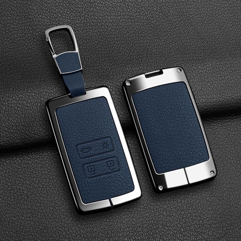 Zinc Alloy Car Key Case Full Cover For Renault Koleos Kadjar Megane Talisman Captur Espace Clio 2016-2019 4 Button Accessories