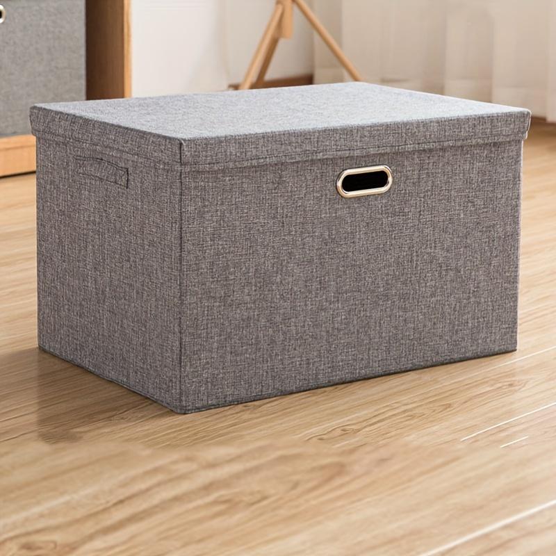 Hochwertige extra große Aufbewahrungskörbe mit Deckel, Handheld-Aufbewahrungsbox für Kleidung, Stoff-Aufbewahrungsbox, Organizer für Spielzeug und Kleidung