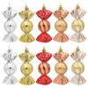 Christmas Electroplated Candy Gift Box and Ornament Set, Colorful 5-Piece Collection