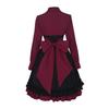 Gothic Butterfly Bow Dress With Polyester Fabric For Cosplay And Stage Performances