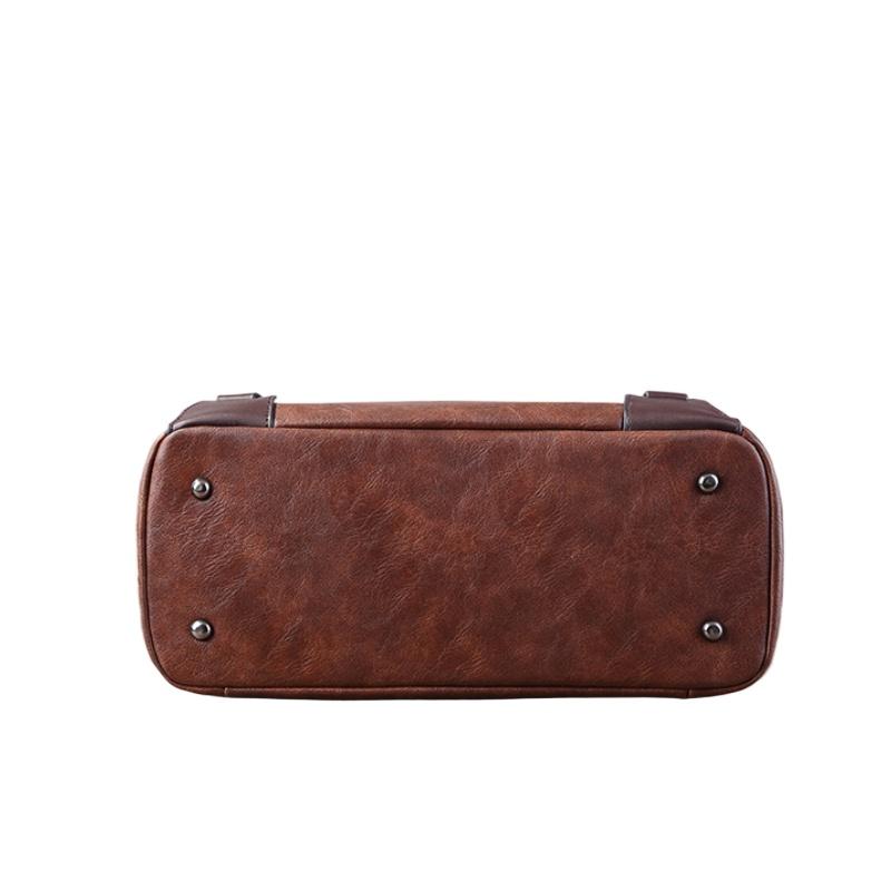 Fashion Retro Women's Leather Bag Soft Portable One-shoulder Messenger Tote Bag Large-capacity Women's Bag