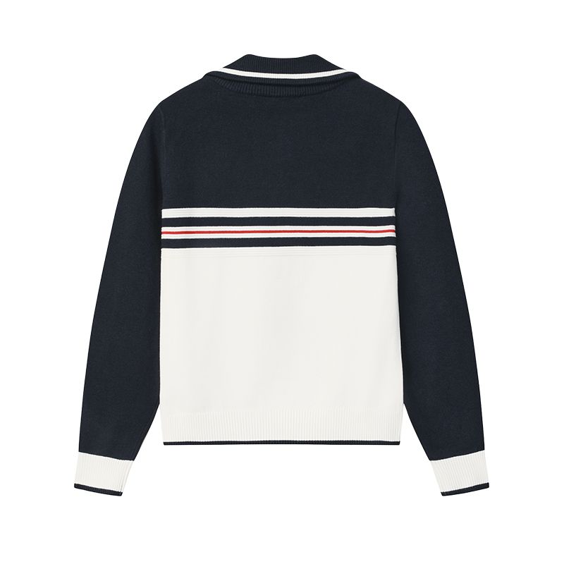Fila Heritage Fashion Classic Simple Casual Versatile Comfortable Warm Long Sleeve Knit Sweater Women Sweater F11W548404FIV