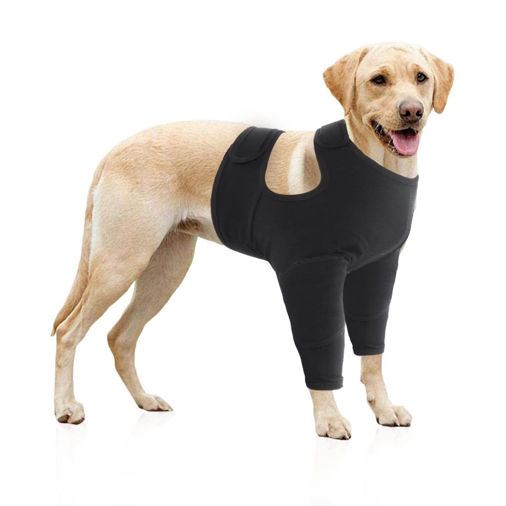 

New Pet Protective Gear Dog Front Leg Double Protective Cover Postoperative Prevention of Licking and Biting Breathable Elastic Postoperative Clothing S