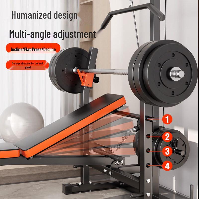 YANBO Multi-functional Bench Press Rack & Weightlifting Bed