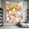 Cardcaptor Sakura Wall Tapestry Aesthetic Wall Hanging Printed Fabric Blanket Decorative Tapestries for Bedroom Living Room Home Decor