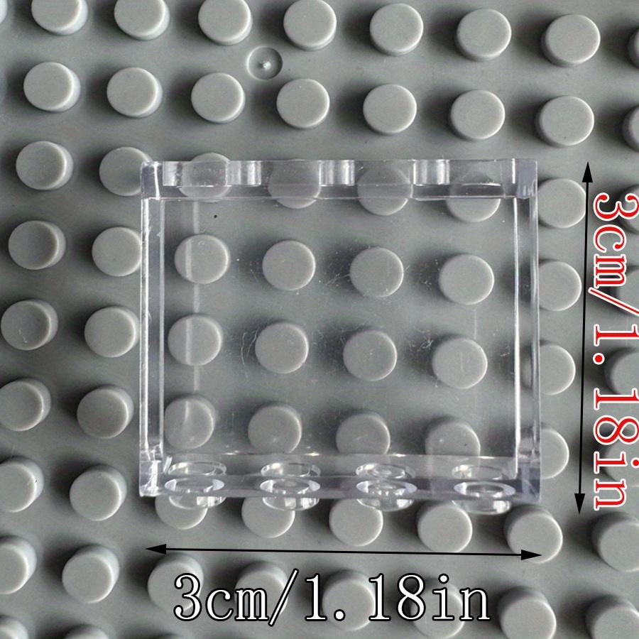 10PCS Transparent Panel 1x4x3 Dots Window Wall House Construction Accessories DIY House Bricks Toys Parts Compatible 60581