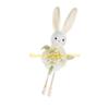 F26C Easter Rabbit Doll Hanging Decoration Polyester Plastic Rabbit Pendant for Door