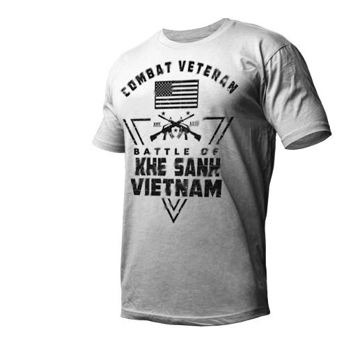 

Combat t-shirt military Vietnam Khe Sahn Veteran Infantry Tactical assault tee S