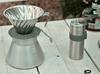 HARIO V60 Metal Coffee Mill, Holds 17g Coffee Beans, Silver, Made in Japan, O-VMM-1-HSV