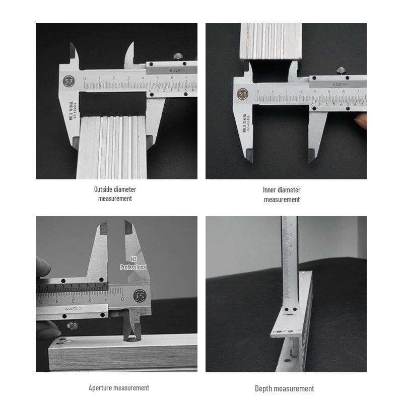 Shangjiang Precision Vernier Caliper, Industrial Grade, 0-150mm/200-300mm, Non-Stainless Steel