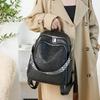 Women's Soft Leather Large Capacity Backpack Multi-Function Shoulder Bag