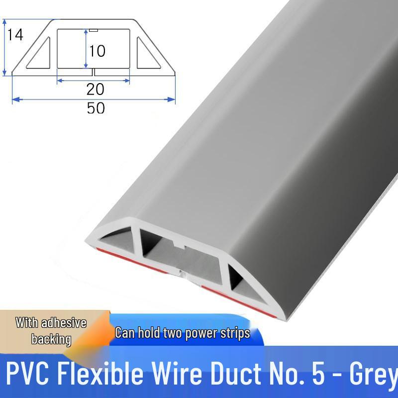 

Songyu ПВХ М який Гумовий Кабельний Захист для Підлоги: Захист від тиску, протиковзкий кабельний канал для побутового використання.