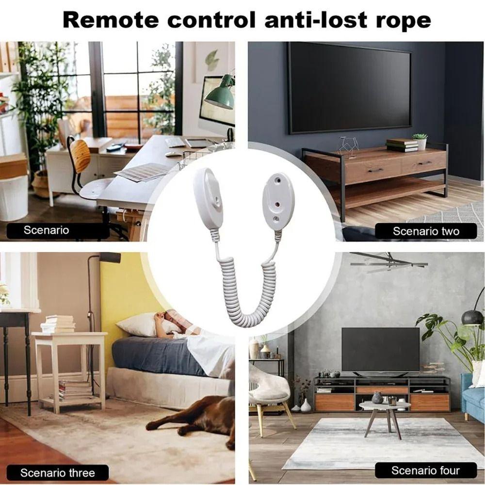 Plastic Remote Control Tether Spring Ropes Remote Anti-Lost Rope TV Remote