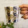 Mug Stylish Tableware Kutani Ware Blue Grain White Grain Tetsusen Pattern Pottery Luxury Brand Made In Japan