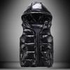 Herenvesten Mouwloze Winddichte Vesten Heren Glanzende Puffy Losse Plus Size Warme Vest