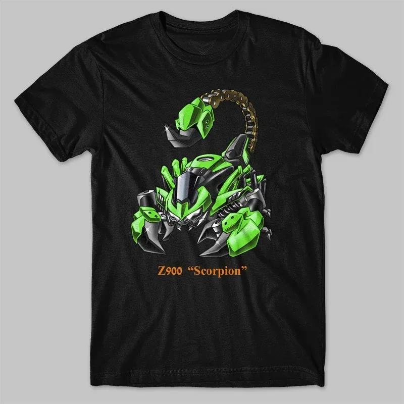 100% Cotton O-Neck Summer Short Sleeve Casual shirt Classic Motorcycle Z900 Scorpion Transfiguration Inspired T-Shirt X