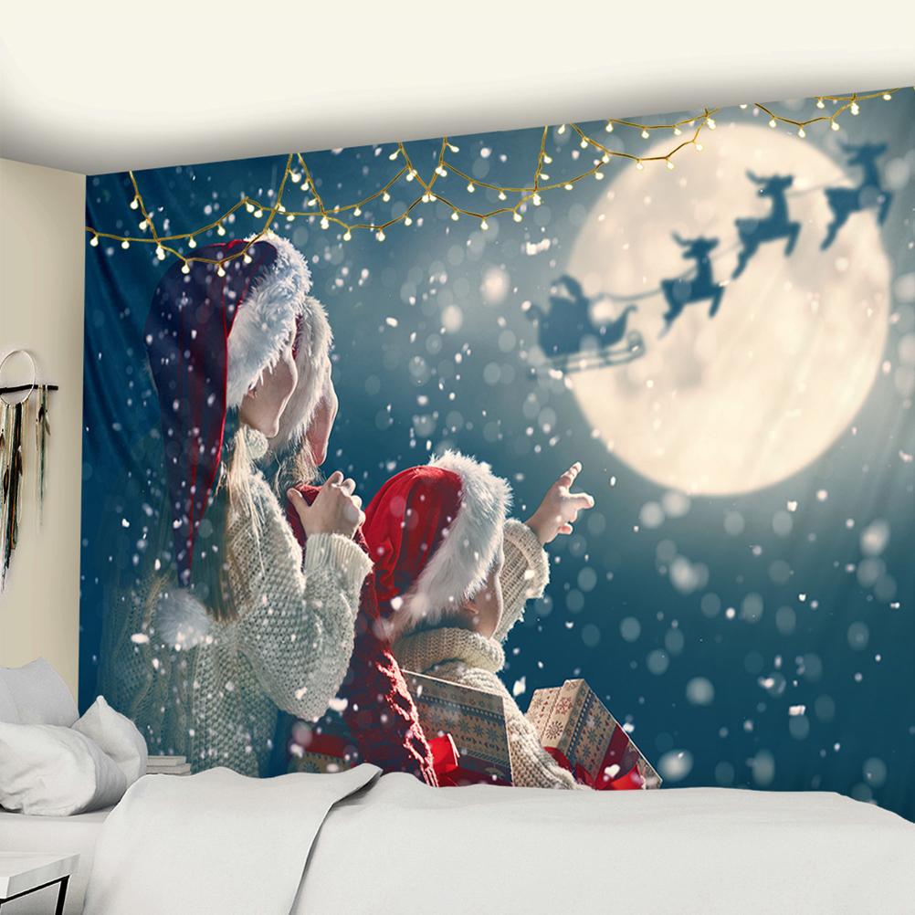 Рождественская серия гобелен настенный праздничный колдовство подарок свеча — фото 10