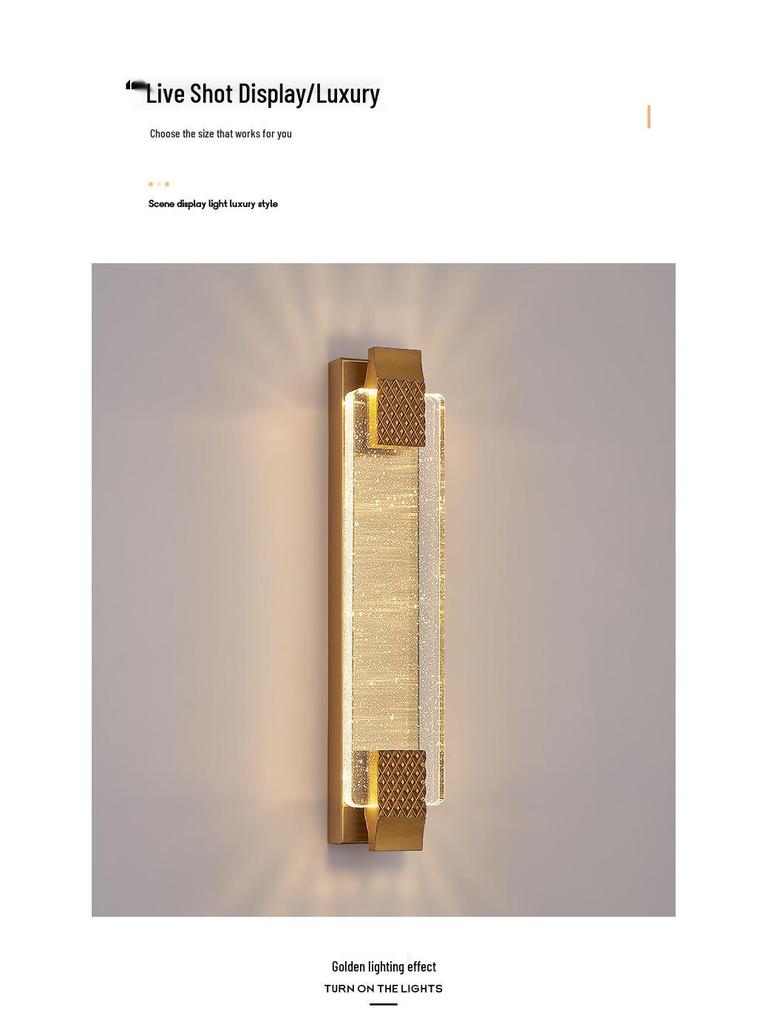 Postmodern Crystal Wall Lamp: Elegant Lighting for Living Rooms, Entrances, Aisles, Stairways, and Bedside Décor