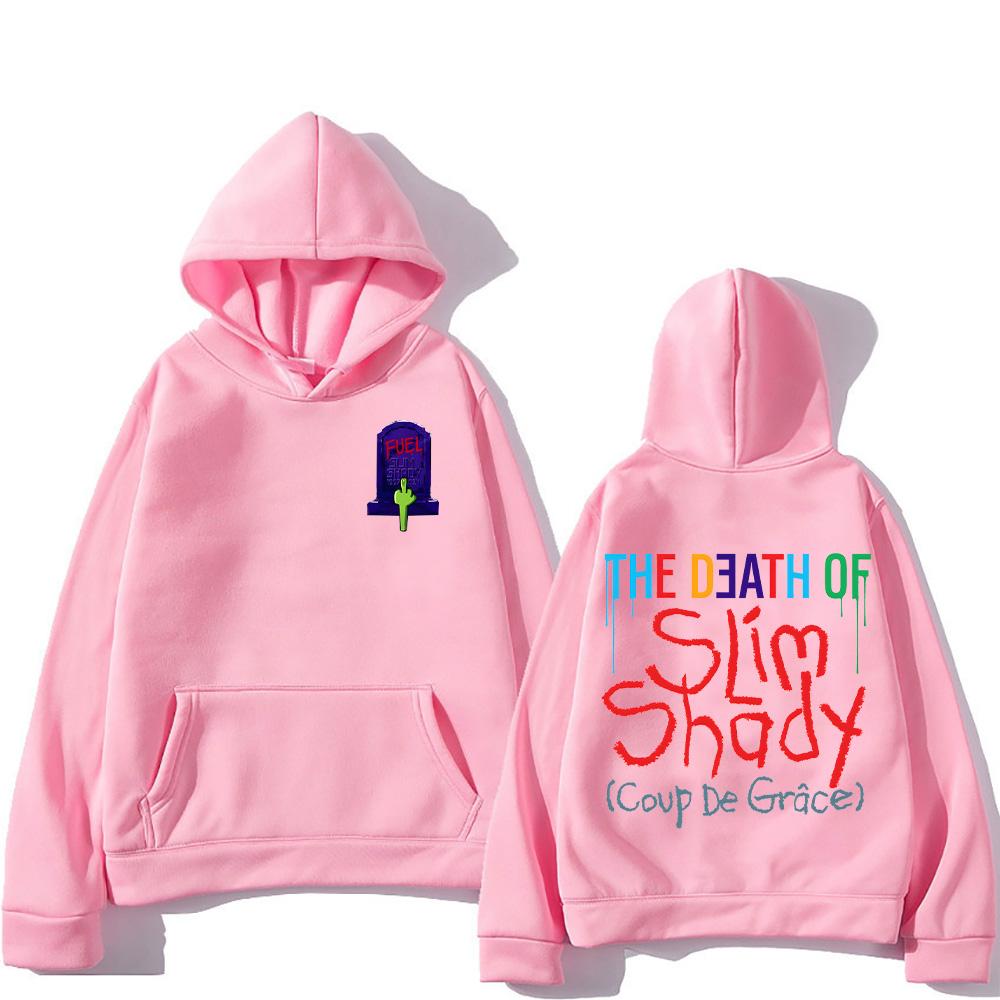 Rapper Eminem Fuel Hoodies Death of Slim Shady Sweatshirts Vintage Aesthetic Pullovers New Fashion Women Men Casual Hoodie