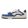 Li Ning Weiw Pro Versátil Simples Antiderrapante Absorção de Choque Cano Baixo Tênis de Skate Masculino Azul Branco AEPU017-8