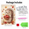 Animal Pearl Painting Handmade DIY Autumn Hedgehog Pearl Art Painting Stickers Home Decoration Gift