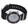 Mens Digital Sports Waterproof Watch Dual Time Zone Stopwatch Calendar Day Display Alarm Clock EL Backlight 50m