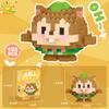 HUIQIBAO Mini Cute Animal Micro Building Blocks 3D Diamond BEE Cat Panda Model Bricks DIY City Construction Toys for Children