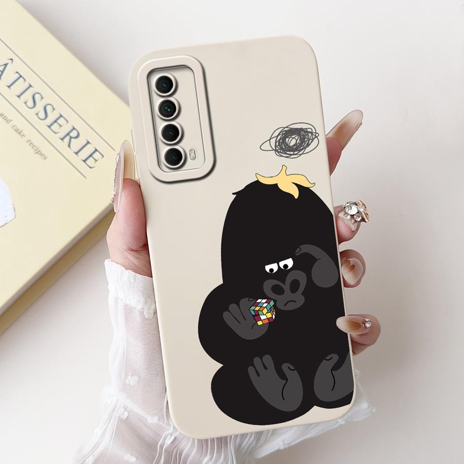 For Huawei P smart 2021 Case New Soft Silicone Cover For Huawei PSmart 2021 PPA-LX1 Phone Cover on Huawei Y7a Enjoy 20 SE Bumper
