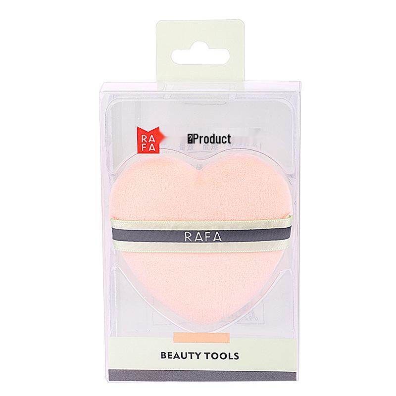 

Lafa Пуховка для пудры в форме сердца, двусторонняя, мягкая - Супермягкая, не впитывающая пуховка для румян и рассыпчатой пудры, LS-19195.