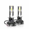 2Pcs H1 LED Headlight Bulbs Conversion 8000LM 6000K 80W White Hi/Lo Beam Lamps