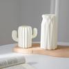 Modern Flower Vase Plastic Plants Pot White Imitation Ceramic Flower Vases Flower Arrangement Home Living Room Wedding Decor