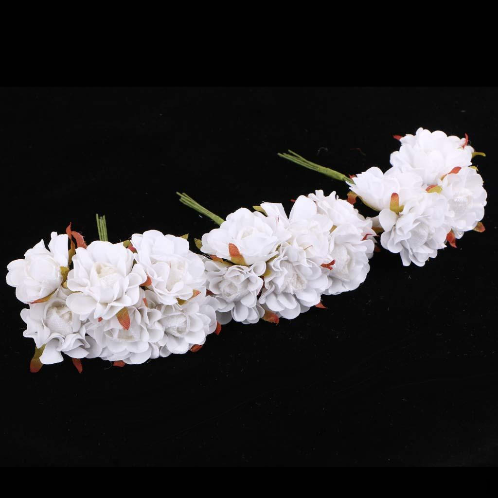 

60 Clip Wreath Corsage crafts White