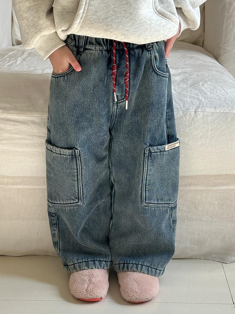 

Weimu 2024 Флисовая толстовка с капюшоном для девочек - Теплый зимний топ для детей 80cm