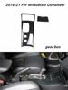 For Mitsubishi Outlander 2016-2024 Accessories Car Interior Decoration Carbon Fiber Style Windows Control Panel Gear Stickers