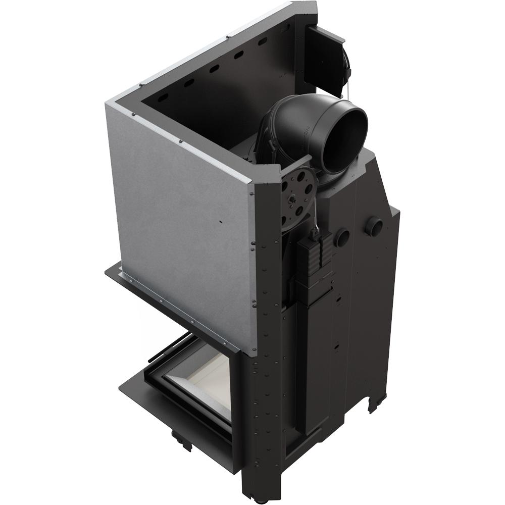 Steel fireplace KRATKI MBZ right 13 kW Ø 200 Lift-up