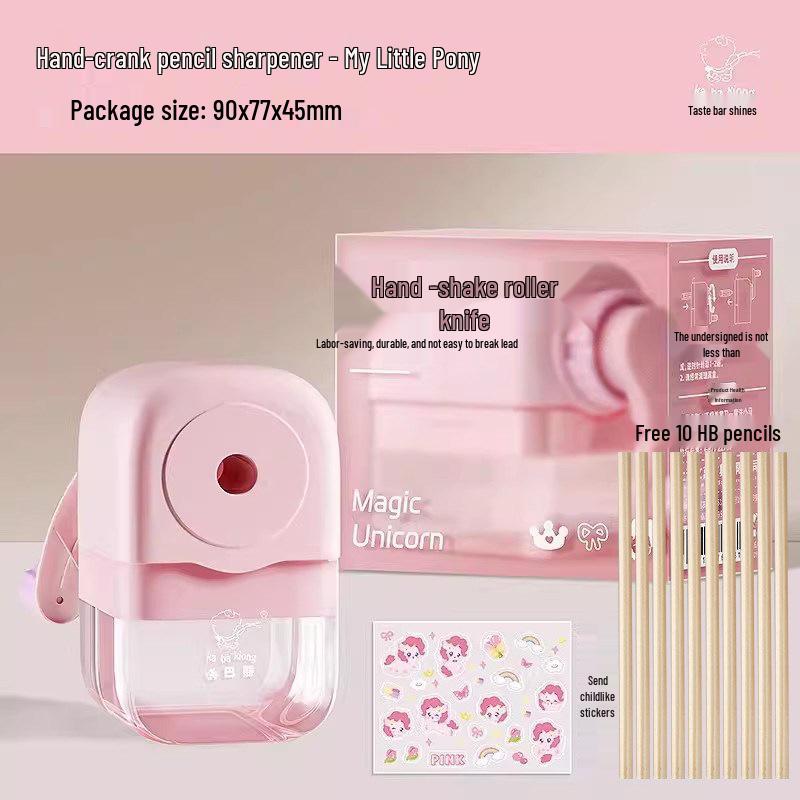 Kaba Bear Hand-Crank Cute Cartoon Pencil Sharpener for Kids - Effort-Saving and Perfect for Elementary Students.