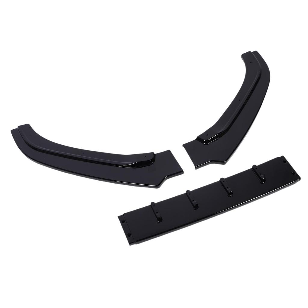 Front Bumper Lip Spoiler 3 Sections Bumper Lip Chin Splitter Diffuser Protector Body Kit Replacement for 6C 2015-2018