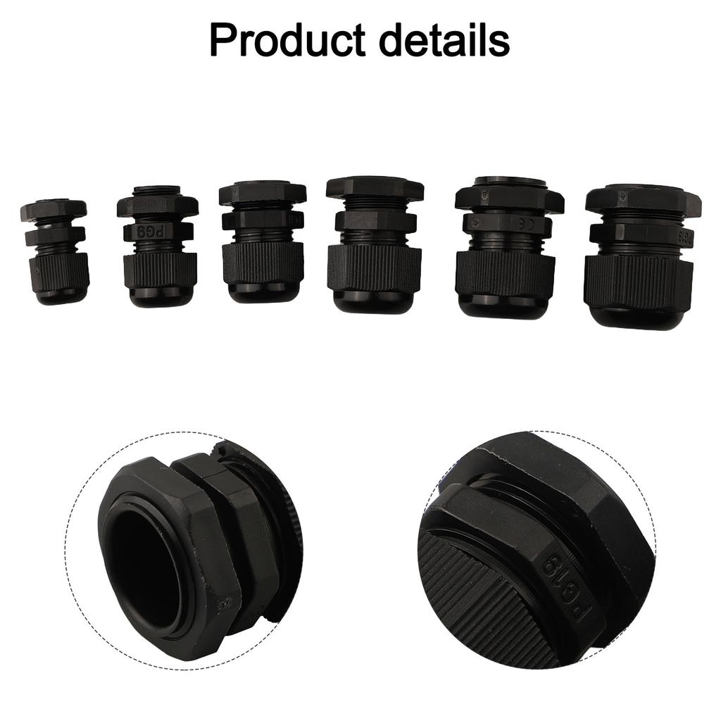 Cable Gland Joints IP68 Cable Gland Alkalis Resistant Compression Resistant Dustproof Flame Retardant High-quality Nylon PA