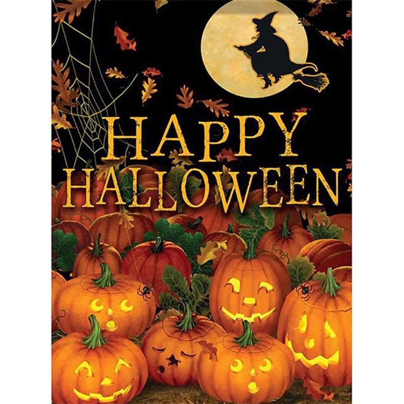 5D Diy Diamond Painting Pumpkin Halloween Gift Cross Stitch Kit Full Drill Embroidery Mosaic Art Picture Of Rhinestones Decor