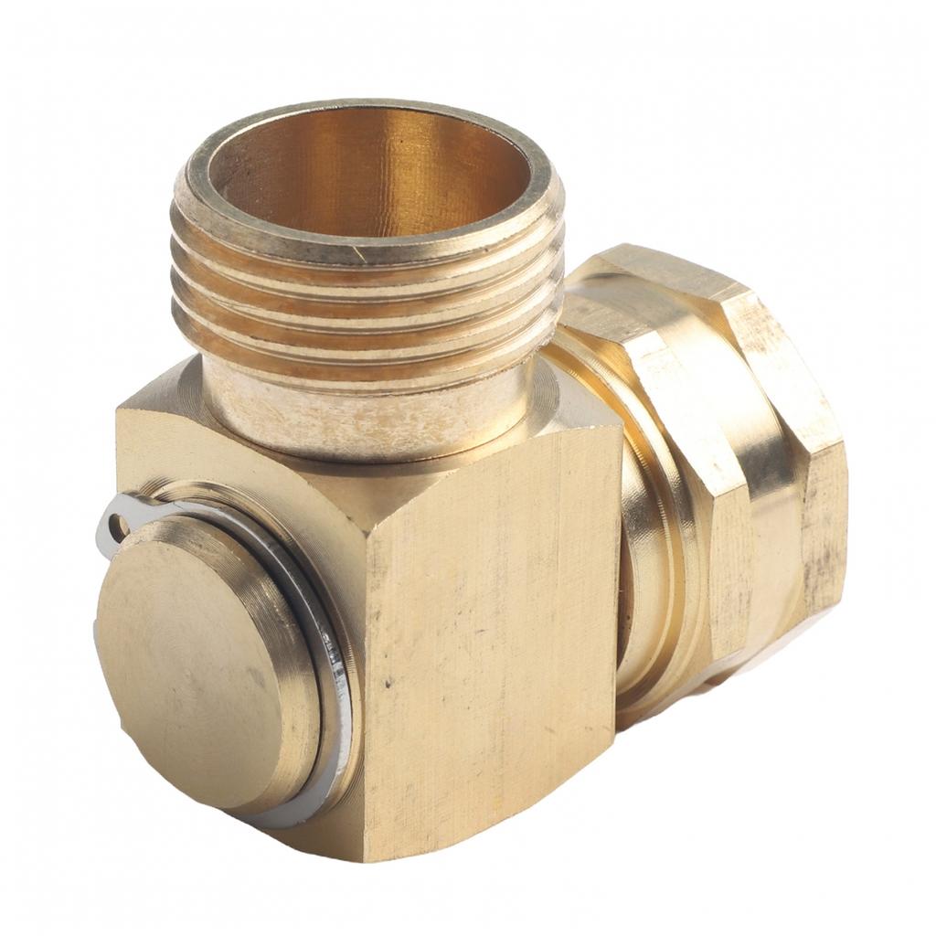 Connector Degree Solid Brass Construction Easy Installation