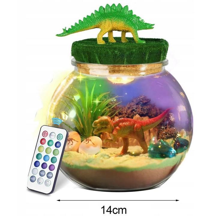 Dinozaur Zestaw Kreatywny Lampka Nocna Dla Dzieci Magiczne Akwarium Diy