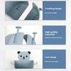 Bedside Phone Charging Storage Bracket Wall Mounted Self-adhesive Punch-free Anti-slip Cartoon Bear Shape with Multi Hooks Phone Holder Organizer