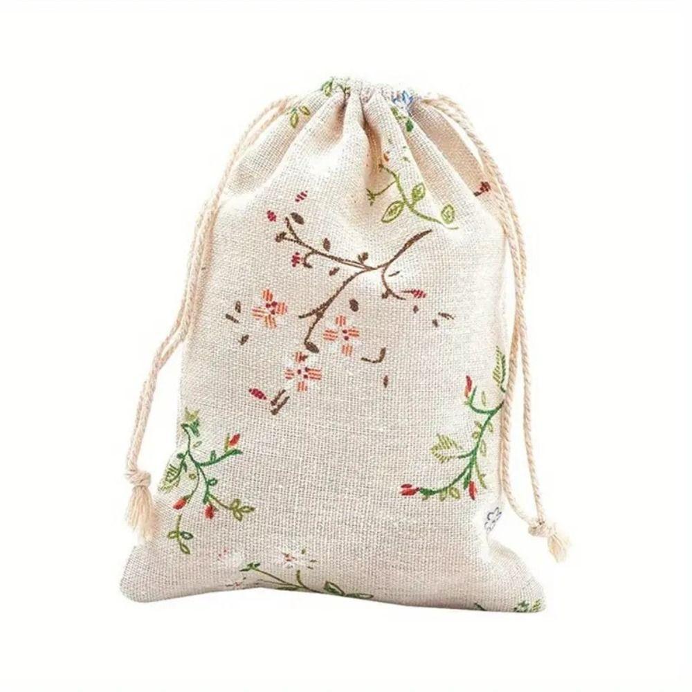 

10 шт. 18 см*13 см подарочный пакет на шнурке веточка и цветок свадебный подарочный пакет ювелирные изделия упаковочный мешок свадьба 10pcs