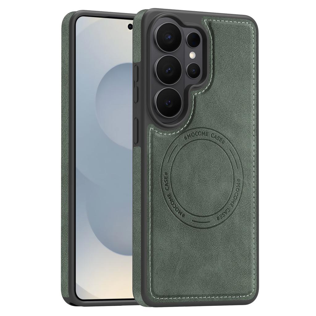 Retro Leather For Magsafe Case For Samsung Galaxy S26 S25 Edge S24 FE S23 S22 Plus Ultra A57 A37 A17 A56 A36 Magnetic Back Cover