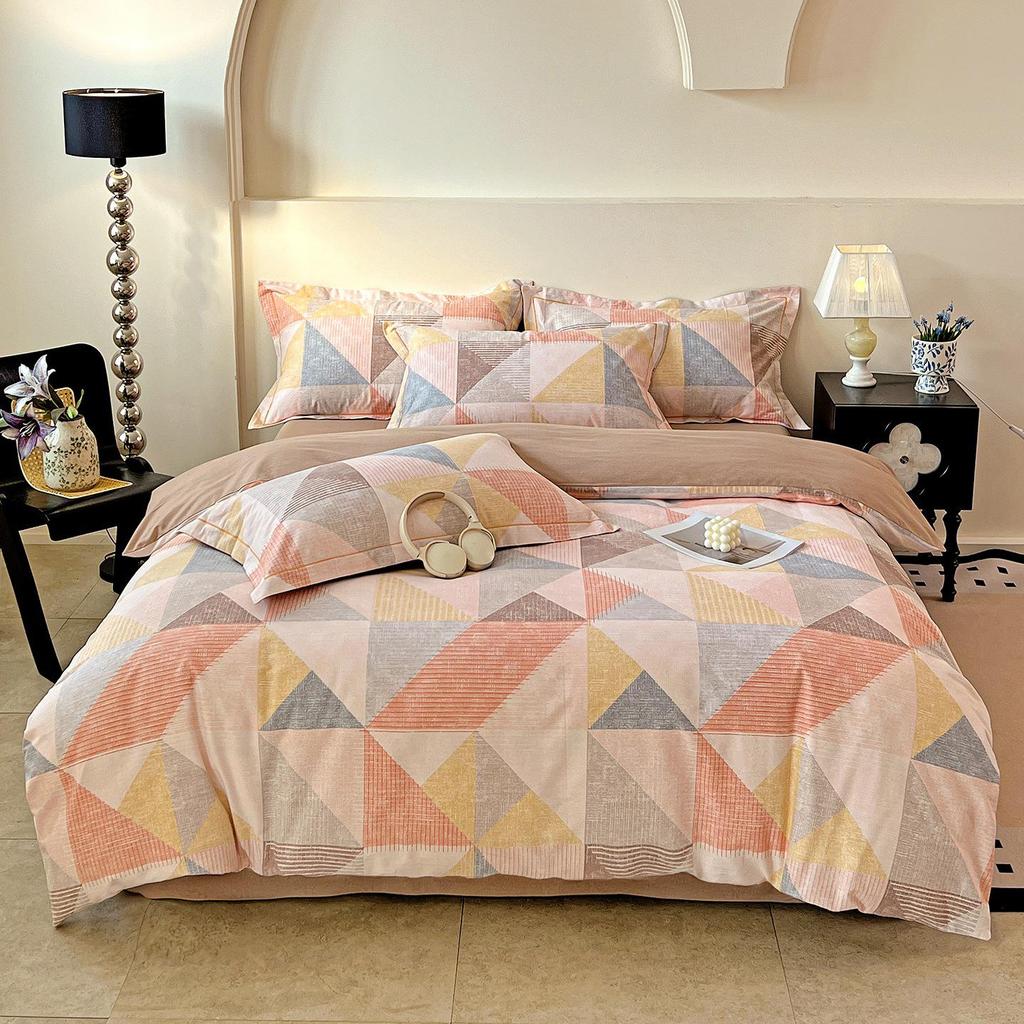 Szczotkowana Czysta Bawełna Antybakteryjna Zimowy Komplet Pościeli - 4-częściowy do Sypialni Głównej