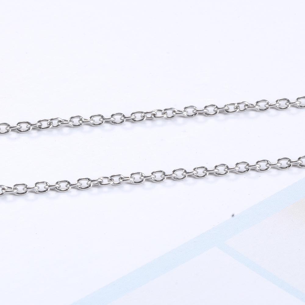 Europäischer & Amerikanischer Einfacher 6,5MM Schwarz-Weiß Keramikperlen Anhänger Schlüsselbein Kette Halskette
