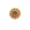 Shiny Rhinestone Sunflower Car Air Freshener Clip, Auto Vent Aroma Decor, Stylish Interior Ornament for Women
