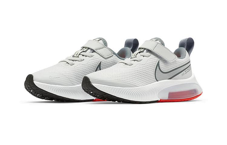 Nike Air Zoom Arcadia Cushioning Abrasion Resistant Breathable Low top Running Shoes Gray Children Aged 3 7 Years Old CK0714-011